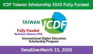 List of International Scholarships 2020