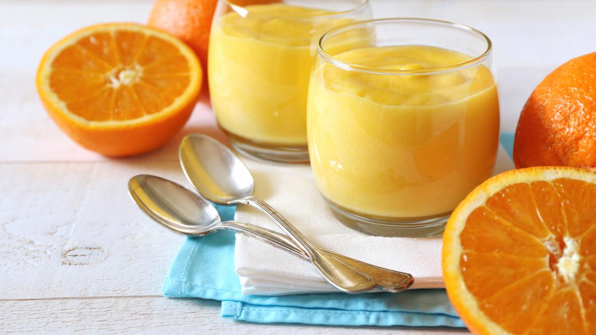 Puding Jeruk Saus Vanila