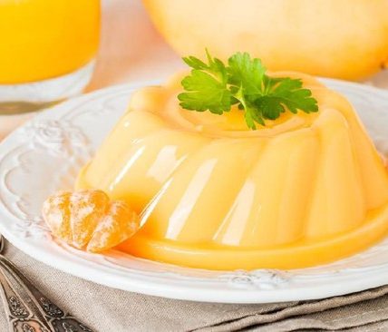 Puding Jeruk Saus Vanila