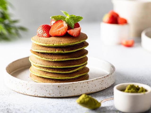 Pancake Pisang Matcha